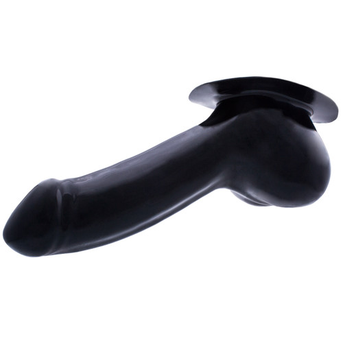 Latex Penis Sheath Adam Base Plate Black