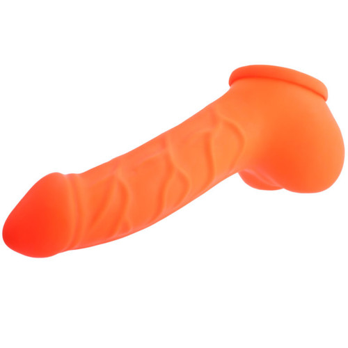 Latex Penis Sheath Carlos Neon Orange